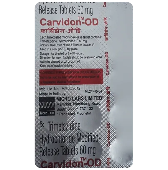 carvidon od tablet 15's